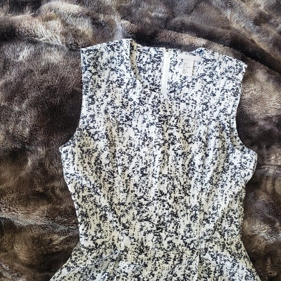 H&M Fit and Flair Black & White Dress - Size 8 - Picture 9 of 14